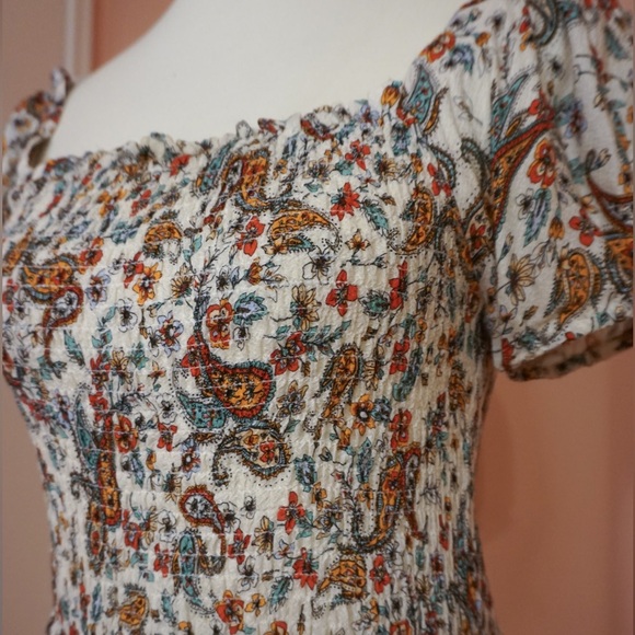 Like new: DRA Baroque Print Peplum Top - S - Picture 5 of 5